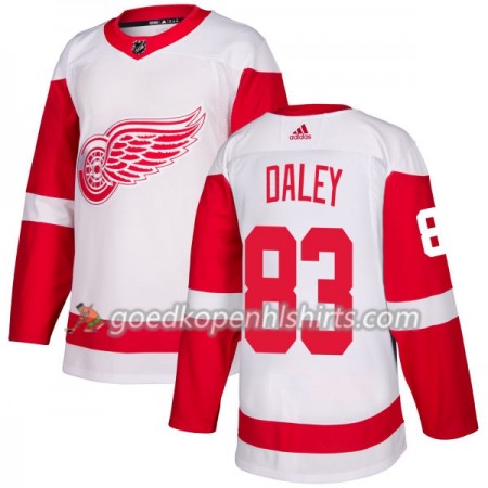 Detroit Red Wings Trevor Daley 83 Adidas 2017-2018 Wit Authentic Shirt - Mannen